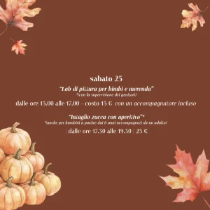 Sabato 25 Ott - Lab di pittura per bimbi e merenda